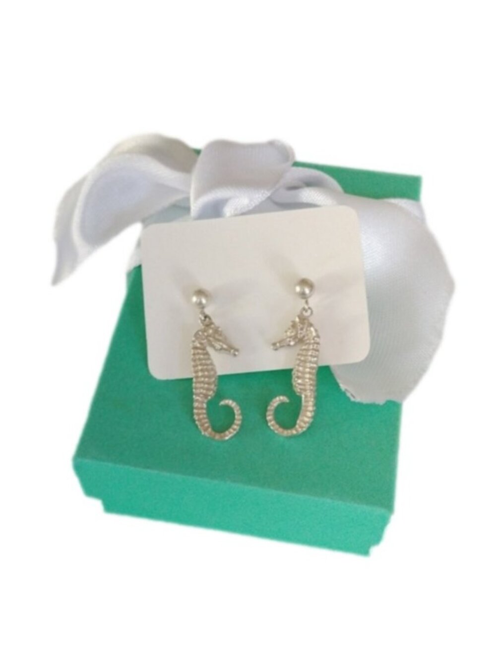 Sterling Silver Sea Horse Earrings